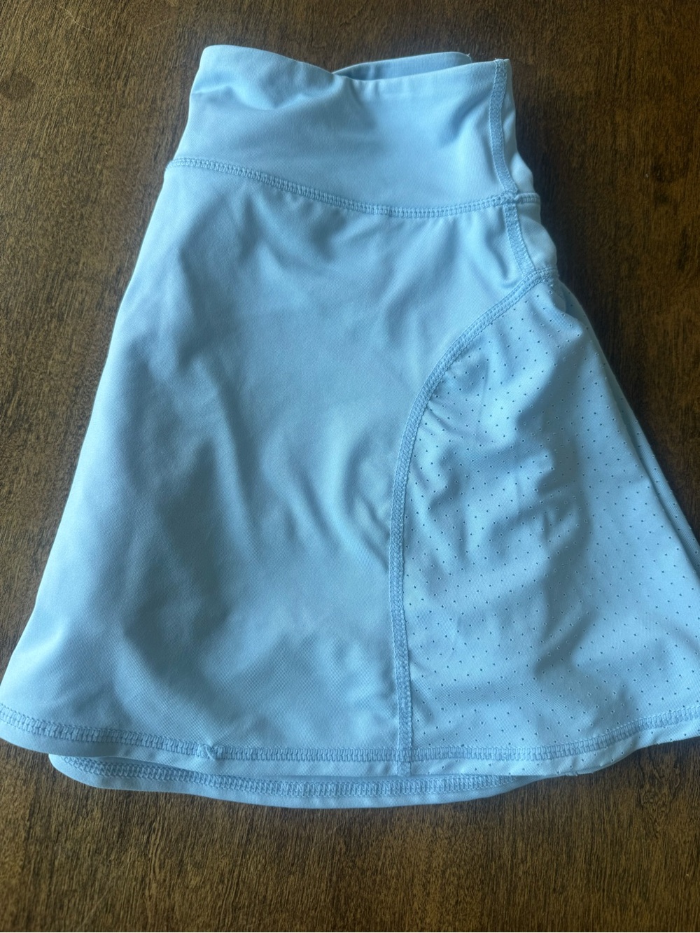Girls 90 Degrees by Reflex Light Blue Circle Skater Athletic Skirt